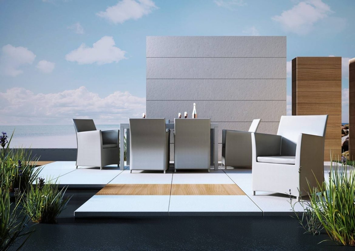 Tanie krzesła i stolik na balkon